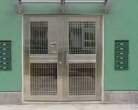 不銹鋼小區(qū)樓宇門